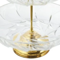 Serviteur Fruits En Verre Avec 2 étages -Cuisine À La Maison 03651090cb2d4b7b85c2b255099e489d