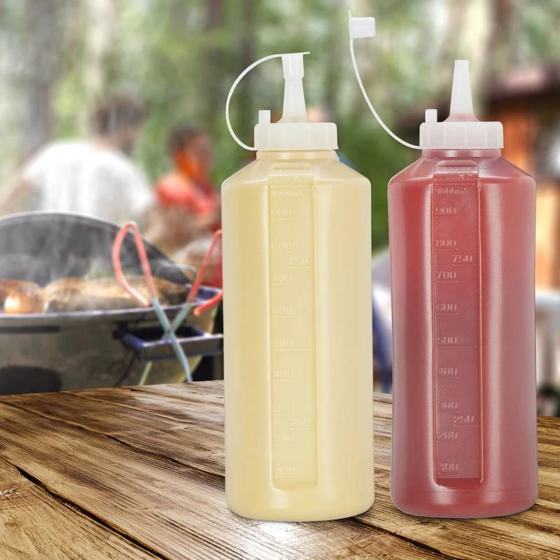 Bouteille à Sauce 1000 Ml Lot De 4 2 Bouteille à Sauce 1000 Ml Lot De 4 – Image 2