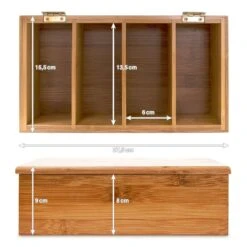 Boîte à Thé Couvercle En Bambou -Cuisine À La Maison 0583e81b1b3d498da8e1465558c0c01c