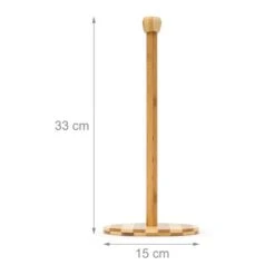 2x Porte Rouleau Essuie-tout Bambou -Cuisine À La Maison 0595e65ac15848519427bc61ac612a24