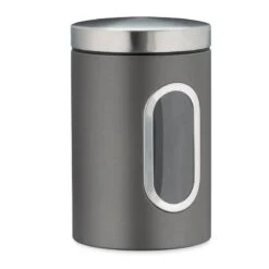 2x Bocaux En Métal Avec Fenêtre Noire 34 2x Bocaux En Métal Avec Fenêtre Noire -Cuisine À La Maison 082a329a03ea44ec895928686d2a773a 1