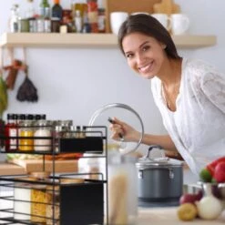 Organiseur De Placard Avec 2 Paniers -Cuisine À La Maison 0ce49c1ab5b640b6b0dd60818099a715