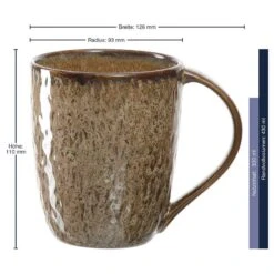 Leonardo Tasses En Céramique Matera (lot De 6) -Cuisine À La Maison 1000263049 230317 500 SKETCH DETAILS P000000001000263049 sketch