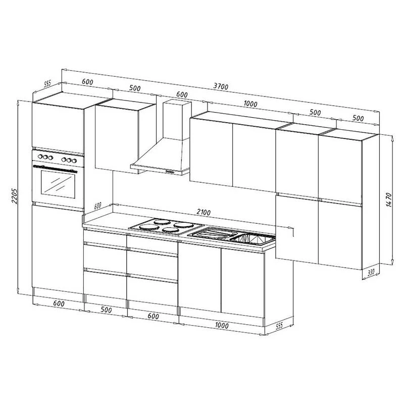 Cuisine équipée Melano V (10 éléments) 14 Cuisine équipée Melano V (10 éléments) – Image 14