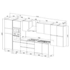 Cuisine équipée Melano VI (9 éléments) -Cuisine À La Maison 1000269143 230609 500 SKETCH DETAILS P000000001000269143 sketch