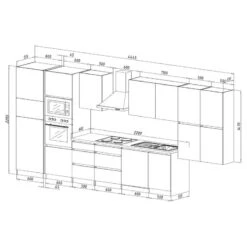 Cuisine équipée Melano VI (9 éléments) -Cuisine À La Maison 1000269153 230609 500 SKETCH DETAILS P000000001000269153 sketch