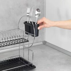 Wenko Égouttoir à Vaisselle Premium Duo -Cuisine À La Maison 1000276650 210629 07171200044 MOOD DETAILS P000000001000276650 mood