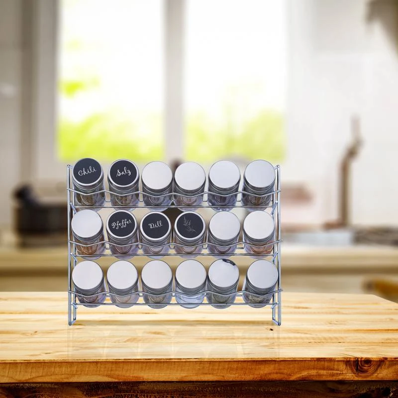 Étagère Avec 18 Pots à épices 2 Étagère Avec 18 Pots à épices – Image 2