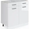 Meuble Bas R-Line 80cm Blanc Brillant