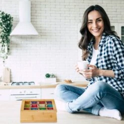 Boîte à Thé Bambou -Cuisine À La Maison 154bb6af6bcf4984b49157a95a9f806f