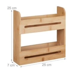 Etagère à épices En Bambou à 2 étages -Cuisine À La Maison 1601790b5af7459691fb5a5e141af3ed