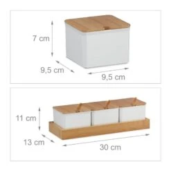 Lot De 3 Pots à épices Avec Cuillères -Cuisine À La Maison 16914c1523db4a9ea5d8d72a06560cf4