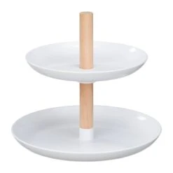 Serviteur à Gâteaux En Plastique & Bois -Cuisine À La Maison 17352faca4db4fe597d39d08e31bbae1