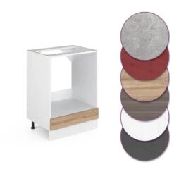 Meuble Bas Four R-Line 60cm Sonoma -Cuisine À La Maison 17823ff08ff64b8bb23bcf823c23ca45