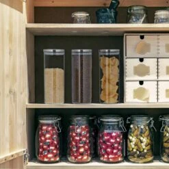 Pot En Verre Pour Stockage Jeu De 3;1,5L -Cuisine À La Maison 1869621ddd734acdadaed38490fedfdb