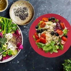 Saladier Bicolore En Lot De 2 -Cuisine À La Maison 1889f9d4e9dd43f28481f84ac68e7415