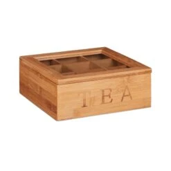 Boîte à Thé En Bambou 9 Compartiments
