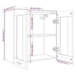 VIDAXL Armoire Vitrée Suspendue 26 VIDAXL Armoire Vitrée Suspendue -Cuisine À La Maison 1afb8faeb6dd4daf8b60b1bad52e42b1