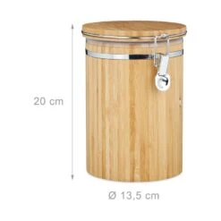 Boîte à Café Bambou Boîte à Thé Coffret -Cuisine À La Maison 1db66dc41eed436e981038194f04c32f