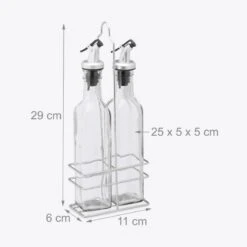 Set Huile Et Vinaigre Avec Support -Cuisine À La Maison 1fada9ee92584ca8bcc7c3448d4fc886