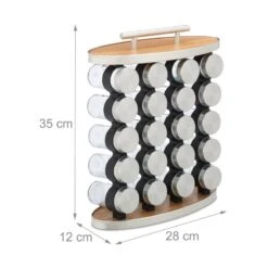 Lot De 20 Pots à épices Avec Support -Cuisine À La Maison 226b8448301846929e77e669e22844f7