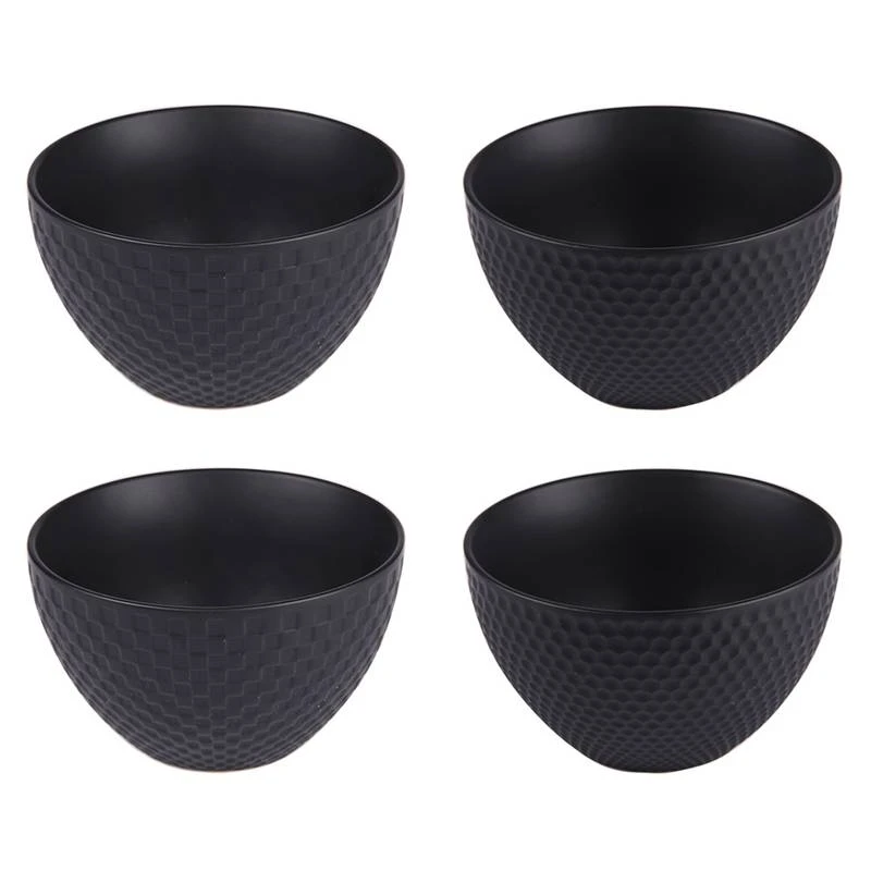 Coffret De 4 Coupelles Snow Black Mat 1 Coffret De 4 Coupelles Snow Black Mat