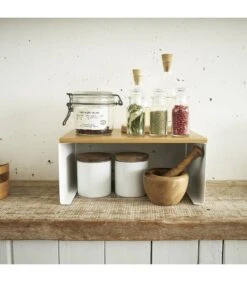 Yamazaki Etagère De Rangement Empilable -Cuisine À La Maison 25437bdb15fe44f19a59ac9748c0ad27