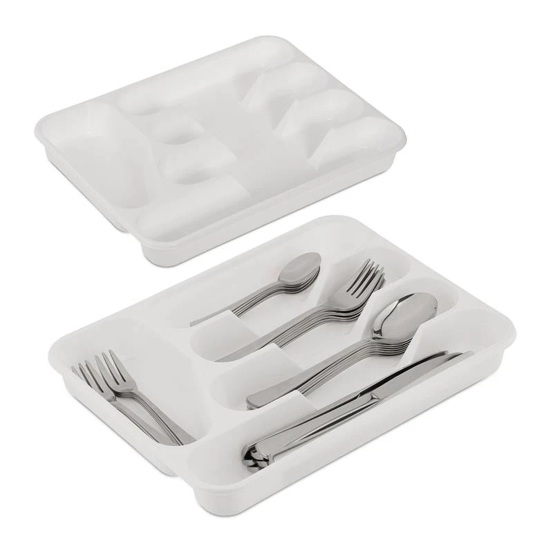 Range-couverts Blanc En Lot De 2 1 Range-couverts Blanc En Lot De 2