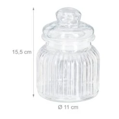 Lot De 6 Bocaux En Verre 700 Ml -Cuisine À La Maison 28ec34a7a63f4ebfbad7d457038b11d5