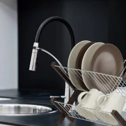 Égouttoir En Bambou Pliable -Cuisine À La Maison 2c8410240fa3498c9d48cc7ff8cd6cce