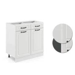 Meuble Bas R-Line 80cm Style Rustique -Cuisine À La Maison 2e2f410169a94d7e890269fe97cbef6d