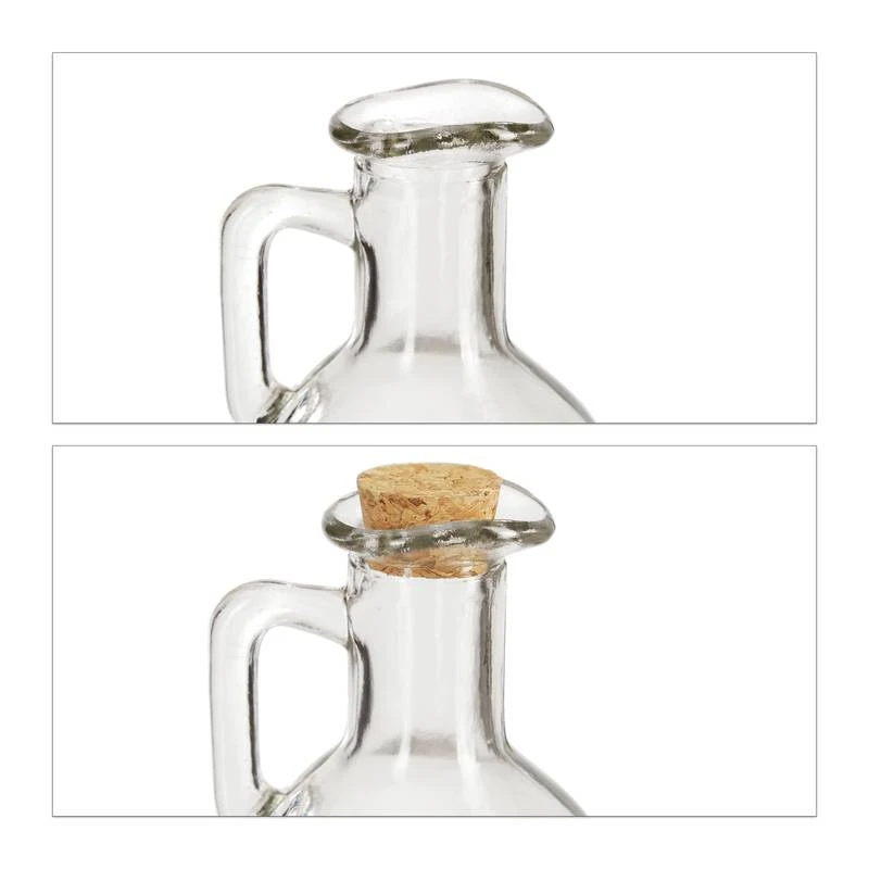 4x Bouteilles Huile Et Vinaigre En Verre 6 4x Bouteilles Huile Et Vinaigre En Verre – Image 6