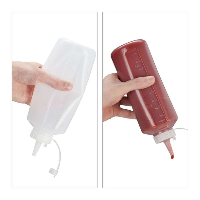 Bouteille à Sauce 1000 Ml Lot De 4 7 Bouteille à Sauce 1000 Ml Lot De 4 – Image 7