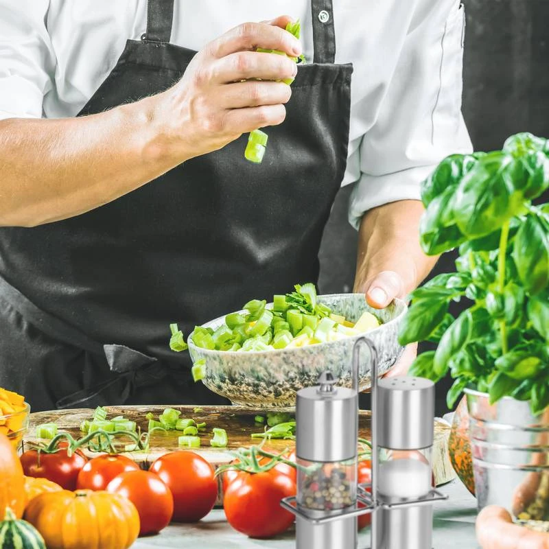 Salière Et Moulin à Poivre Lot De 2 4 Salière Et Moulin à Poivre Lot De 2 – Image 4
