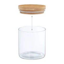 Lot De 6 Bocaux En Verre Avec Couvercle -Cuisine À La Maison 33bebef3886c4640bc1af415ea71270e