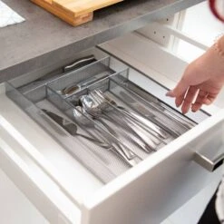 Bac à Couverts Treillis Métal -Cuisine À La Maison 35ba216ea54f4a3cb6902603c1aee43e