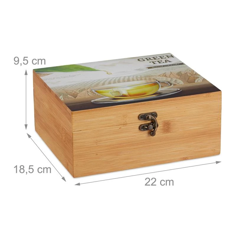 Boîte à Thé Bambou 6 Compartiments 10 Boîte à Thé Bambou 6 Compartiments – Image 10