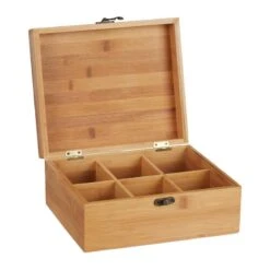 Boîte à Thé Bambou 6 Compartiments 15 Boîte à Thé Bambou 6 Compartiments -Cuisine À La Maison 38b133a13140458aa378a330ee4ea7cc