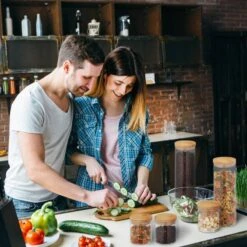 Lot De 6 Bocaux En Verre Avec Couvercle -Cuisine À La Maison 38ca245b36fc4ec68465ef5aed72f531