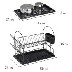 Wenko Séchoir à Vaisselle Premium Duo -Cuisine À La Maison 38f7300db3474bac9c6cbacef2e6bf7b