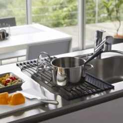 Yamazaki Egouttoir Pliable En Métal Et Silicone D -Cuisine À La Maison 3fecc3680c9f45ebab57983c6ab0e609