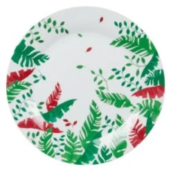 Assiette Plate Bornéo Rouge X6