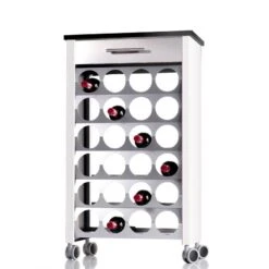 Chariot Porte-bouteilles, 24 Bouteilles -Cuisine À La Maison 418aa153c6c34e87bcaf65b807545c63