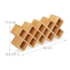 Etagère à épices En Bambou Avec 18 Pots -Cuisine À La Maison 421b336d09bc4582af0c6de9aa9afa95