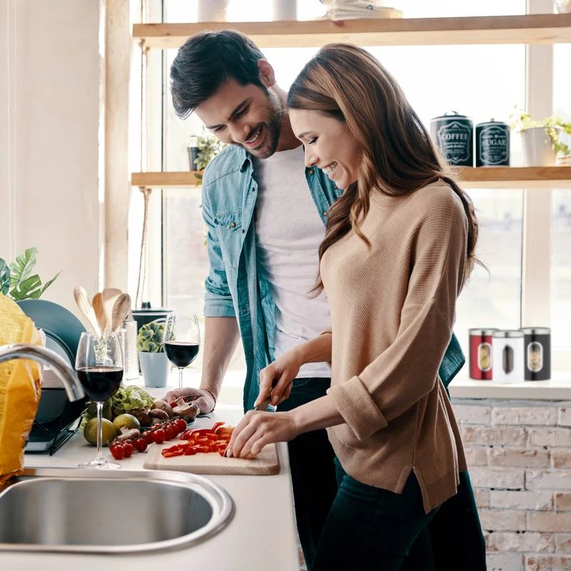 2x Bocaux En Métal Avec Fenêtre Noire 3 2x Bocaux En Métal Avec Fenêtre Noire – Image 3