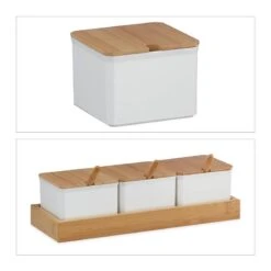 Lot De 3 Pots à épices Avec Cuillères -Cuisine À La Maison 46809d532dc94afd8555fa36c8884d18
