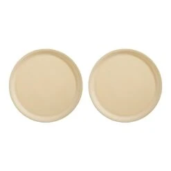 Assiette - Lot De 2 Laiton Mat