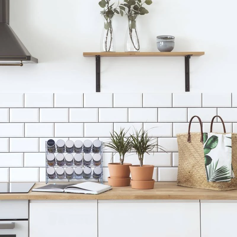 Étagère Avec 18 Pots à épices 4 Étagère Avec 18 Pots à épices – Image 4