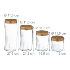 Bocaux En Verre Lot De 8 -Cuisine À La Maison 4c00483656b34f07b5969bc5fcd61640
