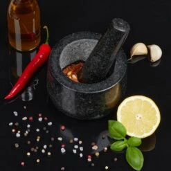 Mortier En Granit Avec Pilon 12 Cm -Cuisine À La Maison 50021ae346d14059af80838347173728